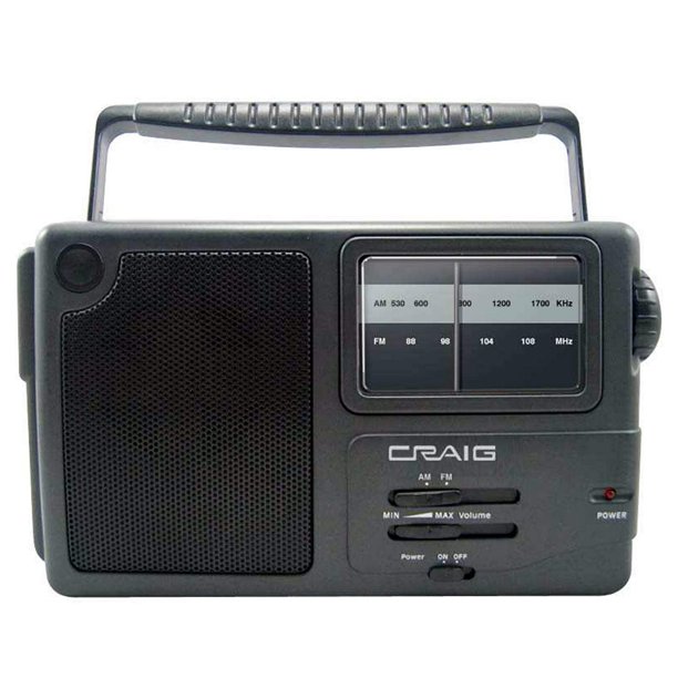 Craig Portable Am Fm Radio3 5mm Headphone Jack By Craig