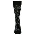 thumbnail image 3 of MeMoi Men's Musical Notes Bamboo Crew Socks - Mens - Male, 10-13, Black, 3 of 5