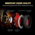 RUNMUS Gaming Headset with Noise Canceling Mic for PS4, Xbox One, PC