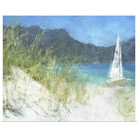 Great BIG Canvas | Rolled Noah Bay Poster Print entitled Yacht Waiting