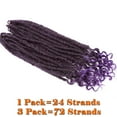 thumbnail image 4 of SEGO Curly Faux Locs Crochet Hair Goddess Locs Crochet Hair Extensions Hippie Locs Synthetic Braids Boho Style, 4 of 7