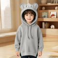 thumbnail image 2 of Generic Baby Toddler Boys Girls Fleece Hooded Sweatshirt Oversized Casual Cute Fashion Ears Hoodies Theme Party Warm Pullover Clothes, 2 of 5