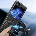 thumbnail image 7 of ELEHOLD Heavy Duty Rugged Case for Motorola Razr+ 2025 /Motorola Razr+ 2024,Sliding Lens Cover Foldable Kickstand Bracket Strong Magnetic Force Shockproof Hybrid Case,Red, 7 of 7