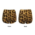 thumbnail image 5 of Lsque Golden Leopard Glitter Printed Women's Running Shorts with Liner Pockets,Elastic Quick Dry Workout Athletic Gym Yoga Shorts,Womens High Waist Shorts-Medium, 5 of 9