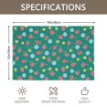thumbnail image 3 of Placemat, Pioneer Flower Floral Print Pattern Place Mats Table Mat Set Of 2, PVC Washable Placemats for Party Kitchen Dining Decoration, 18x12 Inch, Fade Resistant, 3 of 6