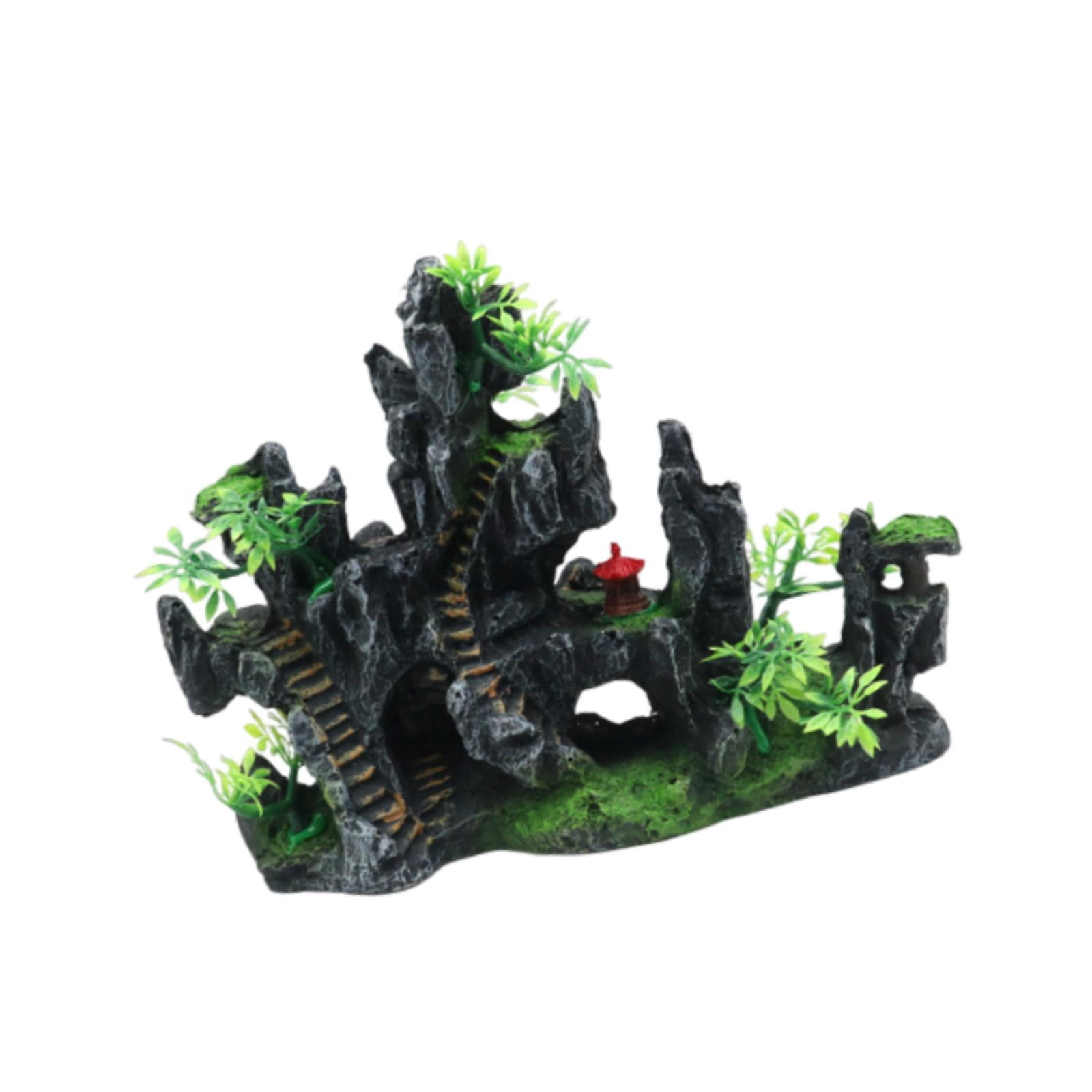 TISHITA Aquarium Decoration Rockery, ing Tank Decoration, Tank Landscape Jewelry, Mountain View Stone Ornament for Lawn Balcony