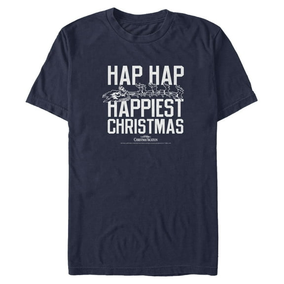 Men's National Lampoon's Christmas Vacation Hap Hap Happiest Christmas Graphic T-Shirt