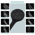 thumbnail image 5 of Kichae Matte Black Round Rain Shower Head Dual/Combo with Hose 1.8-GPM (6.8-LPM), 5 of 9