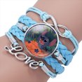 thumbnail image 3 of Disney-Pulseras multicapa de Lilo y Stitch para niñas, joyería de Anime, pulsera de gemas de tiempo de dibujos animados, regalo de cumpleaños para niños, 3 of 5