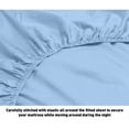 thumbnail image 3 of Fresh Home 1000 Thread Count Egyptian Quality Cotton Deep Pocket Dobby Stripe Sheet Set Blue - King, 3 of 5