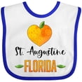 thumbnail image 3 of Inktastic St. Augustine Florida Orange in Heart Boys or Girls Baby Bib, 3 of 4