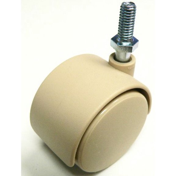 Chair Caster Wheel 1/4" - 20 x 3/4" - tan, Pack of 4