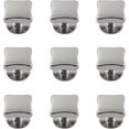 thumbnail image 2 of PinesC 20PCS Silver Metal Flat Head Purse Feet Screw Back Rivets Stud Feet Screw Back Rivet DIY Leather Craft Cap Rivets Cap Rivets for Purse Hardware Fabric DIY Leather Craft Silver, 2 of 5