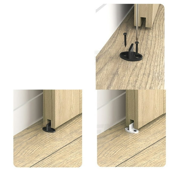 Sliding Barn Door Floor Guide Metal Ajustable Clip Bottom Track Guide Door Floor Guide Door Guides Slotted Swing Stop Hardware
