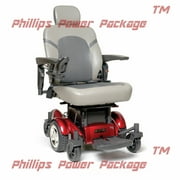 Golden Technologies - Compass HD - Heavy Duty Power Chair - Red - PHILLIPS POWER PACKAGE TM - $500 VALUE