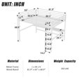 thumbnail image 6 of Morufur Metal Triple Bunk Beds, Twin Size Bunk Beds for 3, Modern Style Heavy-Duty Steel Frame Bunk Bed with Safety Rail, Built-in Ladder for Bedroom, Dorm, Teens, White, 6 of 6