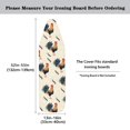 thumbnail image 3 of HELLHERO Rooster Feather Pattern Ironing Board Protector Cover Easy to Install Breathable Replacement Accessories Soft Fabric Ironing Board Cover for Tailor, 3 of 3