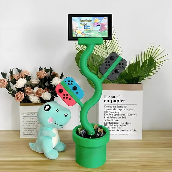 NWJ Cannibal Flower Charging Dock and SWITCH Stand - Desktop Decoration and Gift for Kids