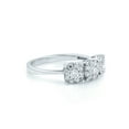 thumbnail image 2 of Rachel Koen Three Round Cluster Diamond Engagement Ring 18K White Gold 0.75Cttw, 2 of 7