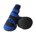 thumbnail image 1 of Pet Life Performance-Coned Premium Zapatos elásticos de apoyo para perros, medianos, negros y azules, juego de 4 PetLife Central F26BLMD, 1 of 1