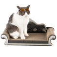 thumbnail image 2 of Cat Scratcher Lounge Large Cardboard Cat Scratching Couch Kitten Sleeping Bed, 2 of 10