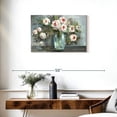 thumbnail image 3 of Elephant Stock Pink Blooms Still Life Landscape Wall Art - Horizontal Canvas Wall Art - Living Room Wall Decor - Floral And Botanical Canvas - White And Pink Decor By Tre Sorelle Studios - 30" x 20", 3 of 8