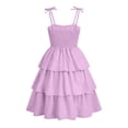thumbnail image 5 of Piuwrlz Girls Back to School Dresses Uniform Preppy Dress Comfortable Bow-knot A-Line Princess Skirts Hot Pink Size 9 Years, 5 of 10