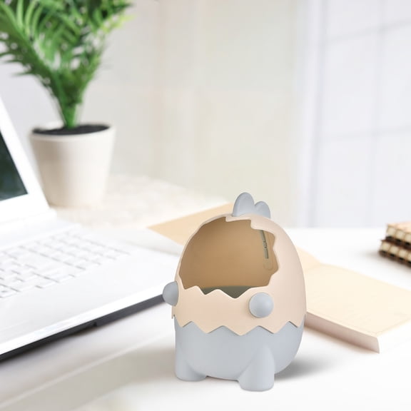 Gnmfd Dinosaur Pen Holder Desk Organizer with Sticker, Cute Pencil Cup Storage for Pens Pencils Makeup Brushes, Desktop Organizer for Home Office Classroom Supplies, Gift Decoration Accessories