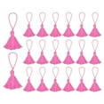thumbnail image 1 of Unique Bargains 20 Packs Bookmark Tassels 4.3 Inch Hanging Loop Small Tassels Soft Mini Tassels, Dark Pink, 1 of 7
