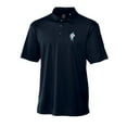 thumbnail image 2 of Men's Cutter & Buck Navy Houston Oilers Throwback Logo DryTec Genre Textured Solid Polo, 2 of 3