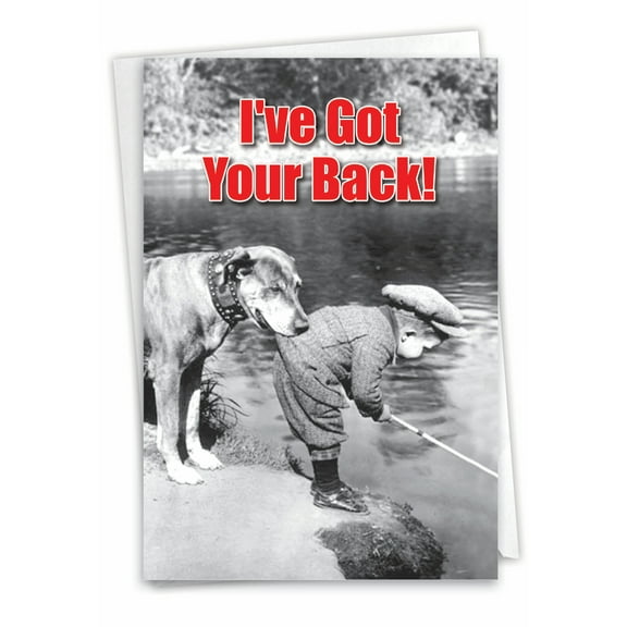 1 Funny Friendship Card with Envelope - Got Your Back C6342FRG