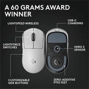Logitech G PRO X Superlight 2 Lightspeed Gaming Mouse, White