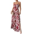 thumbnail image 2 of Women'S Jumpsuit Casual One-Piece Boho Summer Outfits Strap Wide Leg Long Pants Rompers, 2 of 9