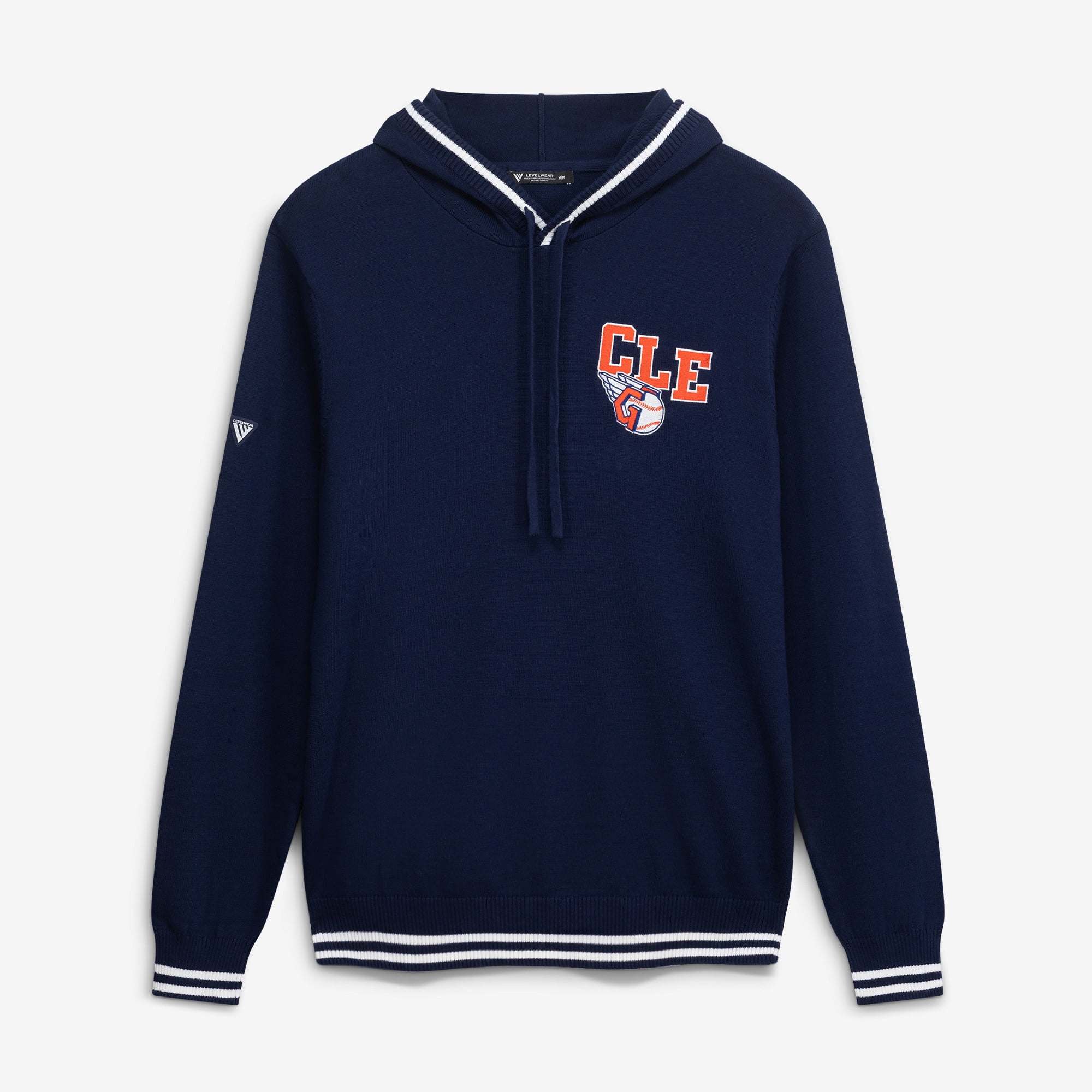 Men s Levelwear Navy Cleveland Guardians Sportsman Hoodie