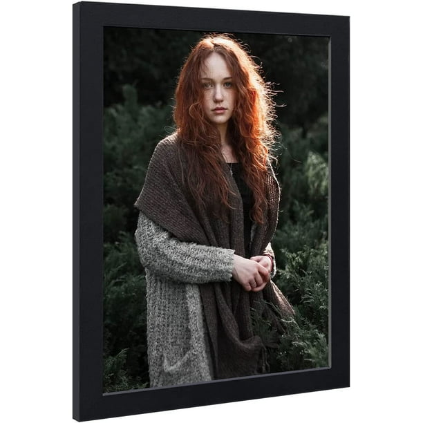 ZZDEW 20x30 Poster Frame - Black, Textured Wood Picture Frames