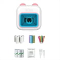 thumbnail image 1 of Mini Sticker Printer RGB Light Bluetooth Pocket Inkless Thermal Printer with 10 Rolls Thermal Paper and 5 Pen Fmo A, 1 of 8