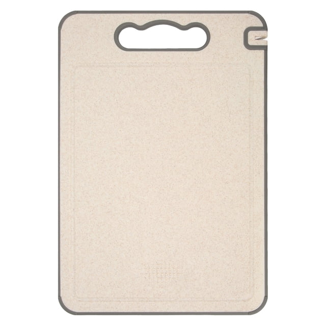 Tabla de cortar 3 en 1 de doble cara, tabla de cortar, bandeja de descongelación rápida con afilador de cuchillos para carne congelada, descongelación de alimentos, color primario