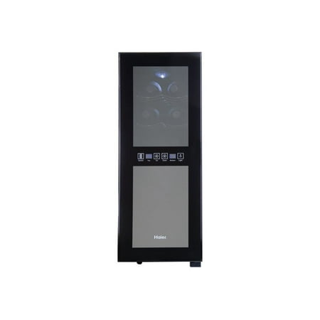 Haier HVTM12DABB - Wine cooler - depth: 20 in - height: 26.2 in - black