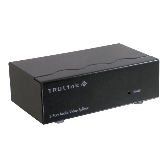 C2G Audio splitter 2-Port UXGA Moniteur /Extender avec 3,5 Mm (Female Input) - Vidéo / Audio splitter - Bureau