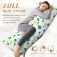 thumbnail image 3 of KLL Ultra Soft Microfiber Body Pillow Cover/Pillowcases 20"x54" with Hidden Zipper Closure-Pineapple, 3 of 5