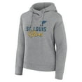 thumbnail image 2 of Women's Fanatics Heather Gray St. Louis Blues Script Favorite Pullover Hoodie, 2 of 5