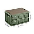 thumbnail image 3 of Chmadoxn Folding Storage Box, Multifunctional Storage Case Outdoor Camping Organizer Car Food Storage Box Home Clothes Storage Bag Large Thicken Removable Portable Storage Box with Wooden Panel, 3 of 7