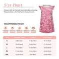 thumbnail image 3 of Balery Pink Glitter Camisón de princesa para niñas, pijama de algodón con mangas abullonadas, suave y bonito.-Large, 3 of 6