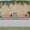 thumbnail image 1 of vidaXL Garden Bench with Gabion Basket Solid Wood Douglas, 1 of 5