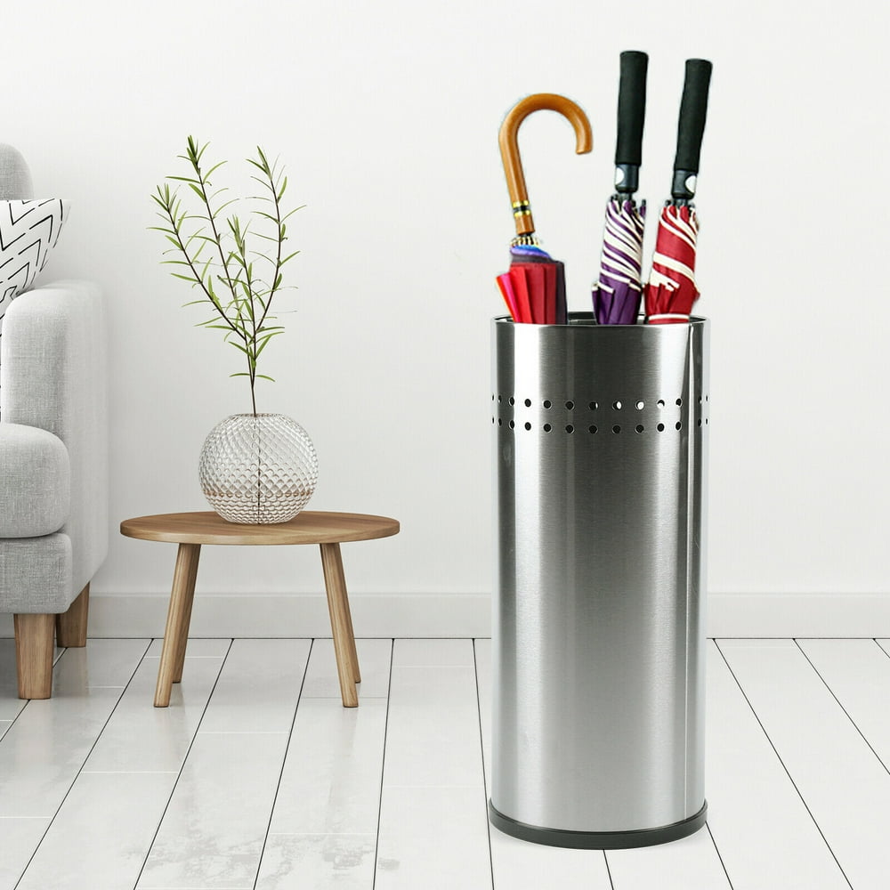 Umbrella Storage Bucket Stand Holder Indoor Entryway Hotel Mall