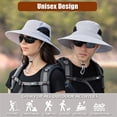thumbnail image 2 of HOMEYA Wide Brim Sun Hat for Men & Women, Waterproof UV Protection Bucket Bonnie Cap Fishing Hiking Beach Garden, Light Gray, 2 of 9