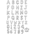 thumbnail image 1 of 1pc/set Aluminum Foil Balloon In Letter, Number, Star, Birthday, Party, Festival, And Diy Shapes, Silver, Gold, And Rose Gold Colors Available, 1 of 3