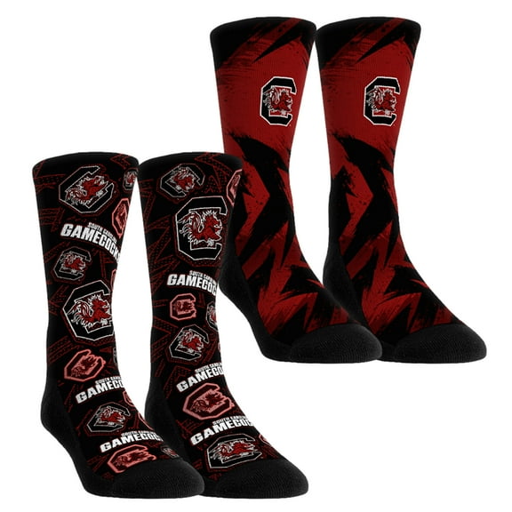Unisex-Rock Em Socks  South Carolina Gamecocks Game Day Two-Pack Crew Socks Set