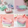 thumbnail image 7 of Household Storage Basket Desktop Clutter Basket Ice Cream Color Princess Preparation Organizer Basket, ECHENOR, 7 of 7