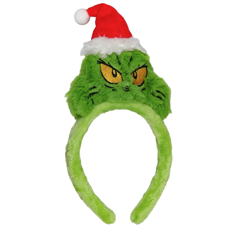 Bioworld Dr. Seuss Grinch and Max Santa Hat Headbands 2-Pack  display picture 1
